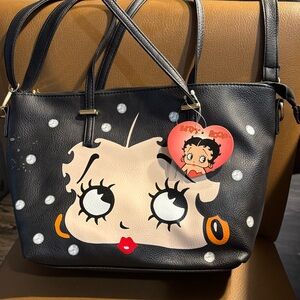 Betty Boop Black Tote Bag